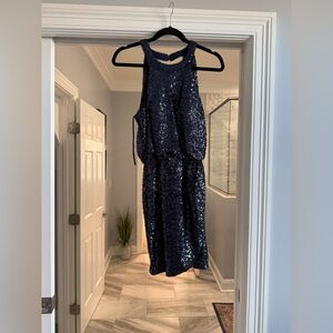 Jump Navy Sequin Dress